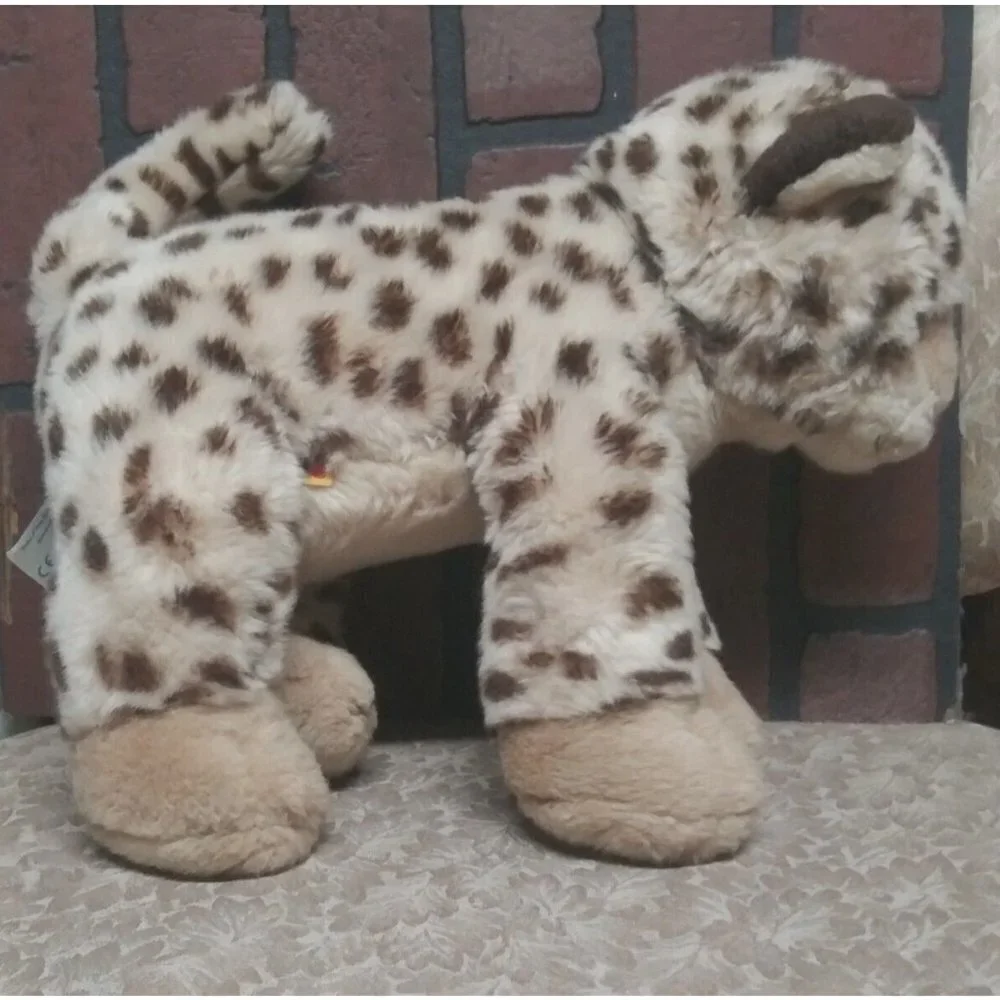 Build a Bear Baby Panther Leopard Gold Eyes Rare Plush Stuffed Cheetah 2010